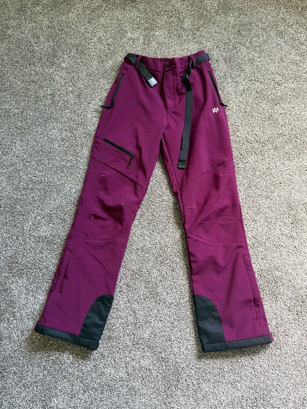 HeathYoga Plum Ski Pants With Fleece Lining